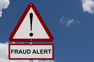 fraud alert sign