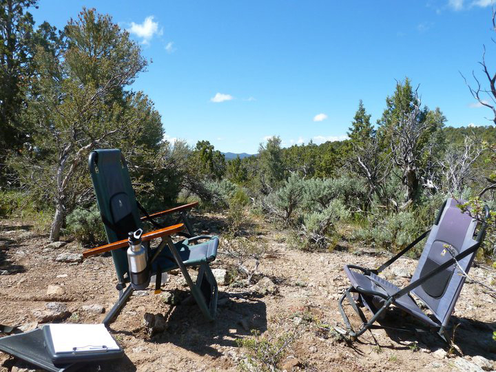 Clinical mental health counselor Sean Roberts provided this photo of his previous “office” in the wilderness northwest of Enterprise, Utah.