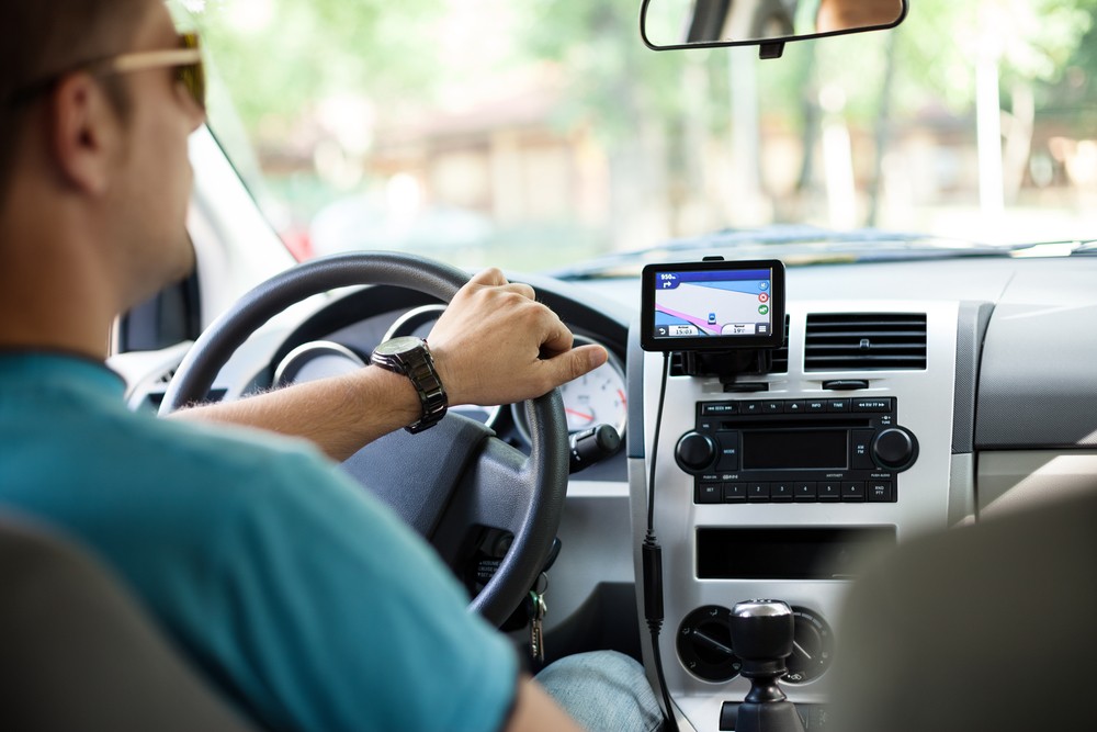 GPS navigation in car