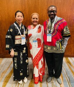 Three members of the International Committee at the 2023 ACA Conference & Expo in Toronto